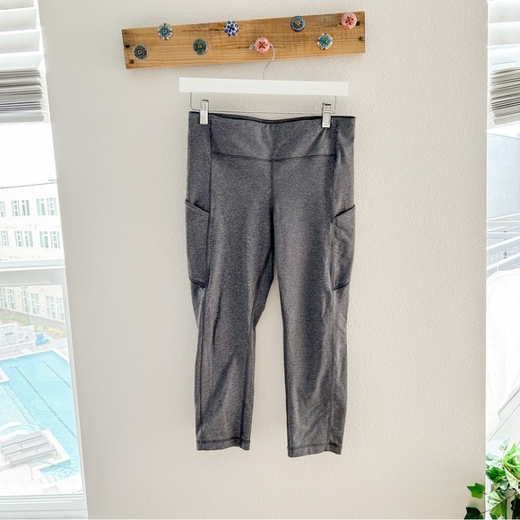 🔥Lululemon Speed Up Crop (21") Leggings Heathered Black Size 8 Full-on - Picture 2 of 12